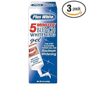 Plus White 5 Minute Maximum Whitening Speed Gel, 3-Ounce (Pack of 3)