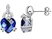 7.40 cttw 14K White Gold Plated 925 Sterling title=
