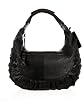 Leather Studded Crescent Hobo Product Image