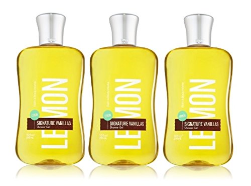Bath & Body Works Lemon Vanilla Shower Gel 10 Fl Oz Lot of 3 Gift Set