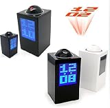 NEW DIGITAL PROJECTION CLOCK WITH LED RAY ALARM BLACK COLOR CLOCK RRP £39.99