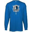 adidas Dallas Mavericks Blue Prime Logo Long Sleeve T-shirt