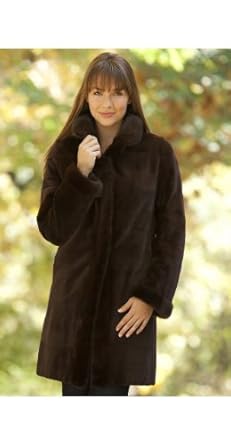 Women's Danica Reversible Sheared Mink Fur Coat