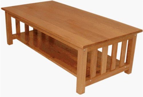 Elite 38-2047-008 Oakridge Coffee Table-Medium Oak