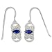 Sterling Silver Iolite Dangle Earrings by Sajen
