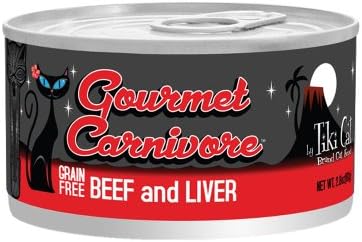 Tiki Cat Gourmet Carnivore 6oz Cans-8 Pack Beef and Liver