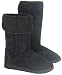 Garage Shoes - Fug - Women's Flat Boot - Black Faux Suede Size 5 UK