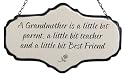 America Retold White Enamel Sign, Grandmother, 5.5" x 9"