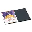 SunWorks Construction Paper, 12 x 18 Inches, Black, 50 Sheets (6307)