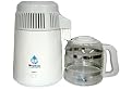 Water Distiller, Countertop, White Enamel, Glass Collection