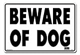 UPC 762529010105 product image for Lynch Signs 14 in. x 10 in. Sign Black on White Plastic Beware of Dog | upcitemdb.com