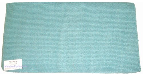 Childrens Toyshop  Sporting Goods : Mayatex Saddle Blanket - Wool San Juan Solid Barrel Racer/Arab - Aqua