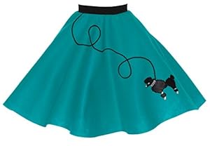 Poodle Skirt for Girls Size Medium 7/8/9 Teal