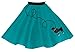Hip Hop 50's Shop 1950s Girls Poodle Skirt Costume for Kids (Child Medium Teal)