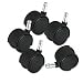 Master Caster(tm) 23624 - Duet Soft Wheel Tread Casters, Black, Five per Set