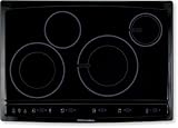 Electrolux : EW30CC55GB 30 Hybrid Induction Cooktop with 2 Induction/2 Radiant Elements - Black