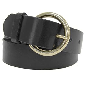 J Crew Women's Genuine Leather Brass Hardward Belt