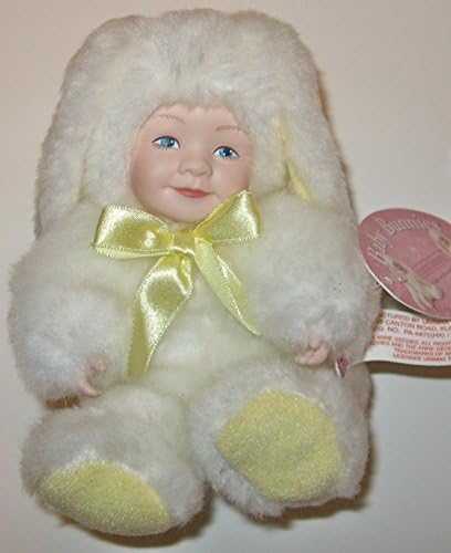ANNE GEDDES -SMALL 5" BABY BUNNIES - WHITE W/PASTEL ACCENTS - EASTER by Unimax Toys Limited