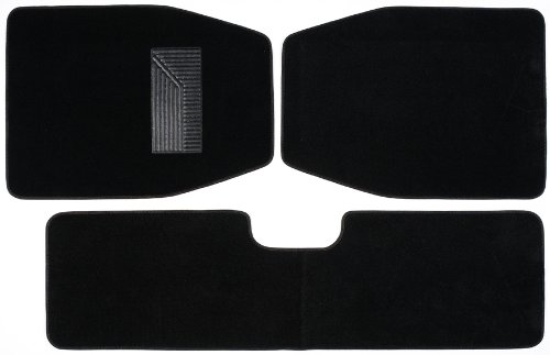 mats for cars:Impulse Merchandisers 44030 SUV Black Carpet Floor Mat Set - 3 Piece Images