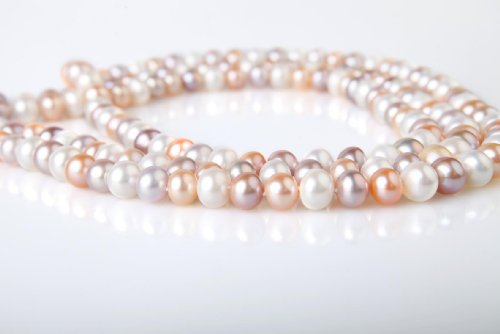 Freshwater Cultured Pearl Necklace AA+ Multicolor 9-10 mm 42 inch