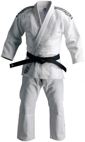adidas - Tenue kimono de judo judogi 800g blanc T/195 - ADIJ800