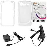 GTMax Transparent Clear Snap On Crystal Protector Cover Case + Clear LCD Sc ....