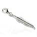 Sterling Silver Feather Dangle Pendant 3d For title=