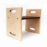 Modern Kids Step Stool, Maple and Walnut