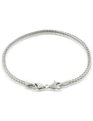 Bling Jewelry 3mm 925 Sterling Silver Foxtail Chain Bracelet