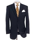 Review   / Signature 2-Button Wool Suit-Grey Stripe,Grey Herringbone,or Navy