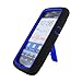 Aimo Wireless PNP8010PCMX002S Guerilla Armor Hybrid Case with Kickstand for Pantech Flex P8010 - Retail Packaging - Black/Blue