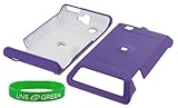 Purple Rubberized Hard Case for Motorola Devour A555 Phone, Verizon Wireles ....