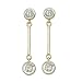 14K Yellow Gold 1/4 ct. Bezel Set Diamond Fashion Earrings