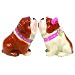 Westland Giftware Mwah Magnetic Bulldogs Salt and Pepper Shaker Set, 3-Inch