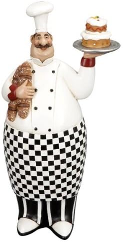 12" French Fat Chef With Serving Tray And Bread