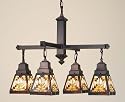 26"W Navajo Mission 4 Lt Chandelier