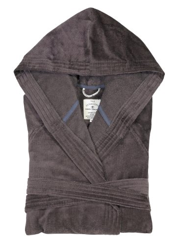 Tom Tailor 110401/902/703 \"Basic Velours\" Bademantel, mit Kapuze, Gr. L, dunke Preisvergleich