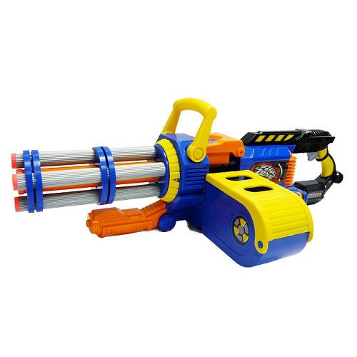 Click to see more detail Buzz Bee PUNISHER Motorized Gattling Dart Blaster Fires 30 Darts in 20 Seconds Buzz Bee PUNISHER Motorized Gattling Dart Blaster Fires 30 Darts in 20 Seconds
