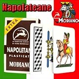 Napoletane 97/38 Modiano Regional Italian Playing Cards. Authentic Italian Deck. Includes Free Scopa and Briscola Instructions in English.