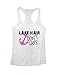 Womens Lake Hair Dont Care Funny Water Summer Messy Hair Burnout Tank Top
