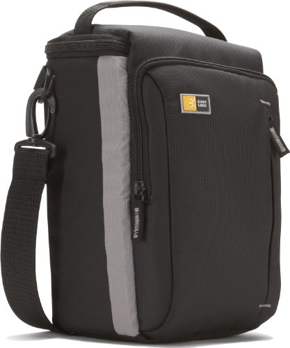 Case Logic TBC308K SLR Zoom Bag Kameratasche inkl. Tragegriff/Schultergurt (f&uuml;r Spiegelreflex ink. Zoom-Objektiv) schwarz/grau