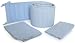 Tadpoles Classics Gingham Blue - Cradle Set