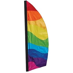 8.5 Ft Wavy Rainbow Banner from Banners & Flags