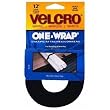 Velcro USA 90340 Velcro Brand 12' Black Adhesive Hook & Loop Strap