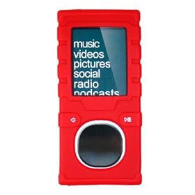 PCMICROSTORE Brand (2nd Generation) Microsoft Zune 80GB, Zune 4GB and Zune 8GB Premium Silicone Skin Case with 14