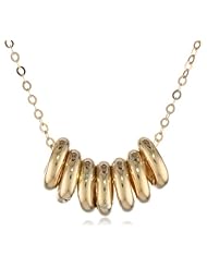 Duragold 14k Polished Yellow Gold 7 Bead Necklace, 18"