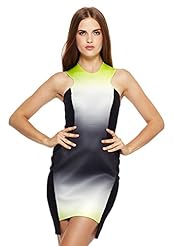 Round Neck Zig Zag Scuba/Knit Sleeveless  Dress