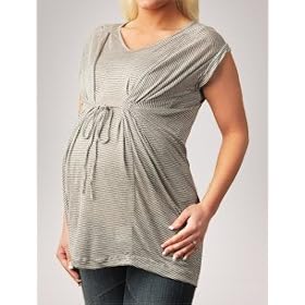 Buy A Pea in the Pod Collection: Ella Moss Short Sleeve V-neck Tie Detail Maternity T Shirt by Ella Moss