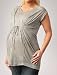 A Pea in the Pod Collection: Ella Moss Short Sleeve V-neck Tie Detail Maternity T Shirt-visli Cheap Deals