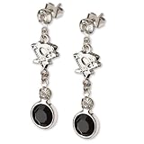 Pittsburgh Penguins Crystal Logo Earrings